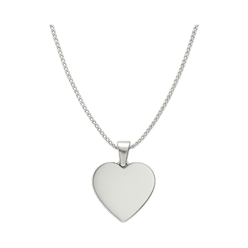 CHARM CORAZON PLATEADO